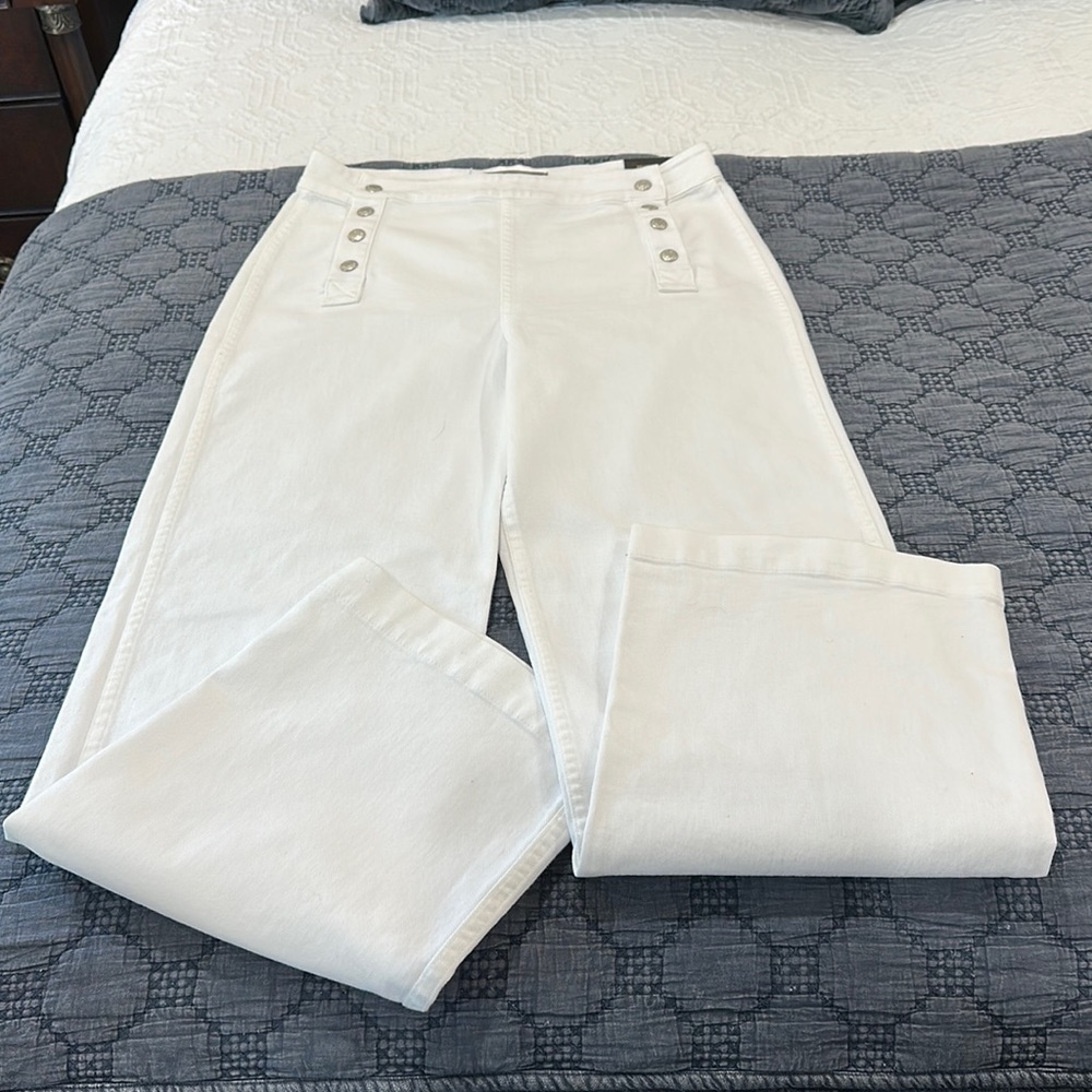 J. Crew white sailor jean
